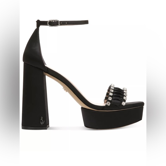 Sam Edelman Women’s Rhinestone Platform Sandals - Picture 5 of 13